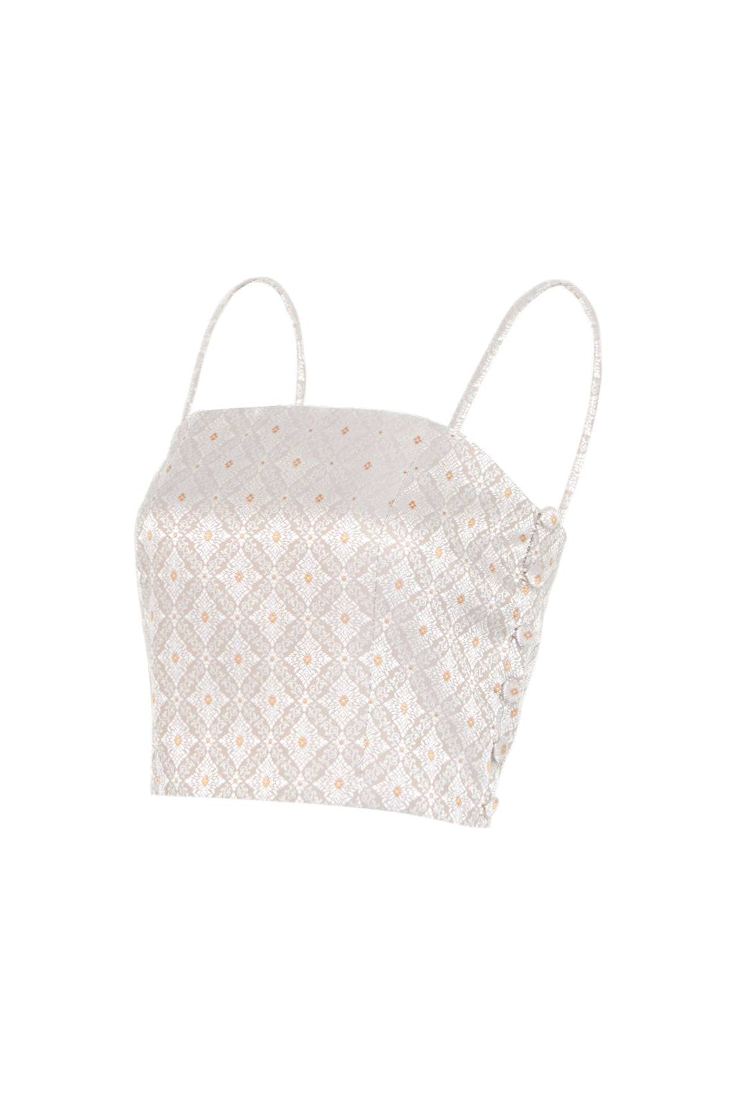 Mali Cami Top - Silver Flower