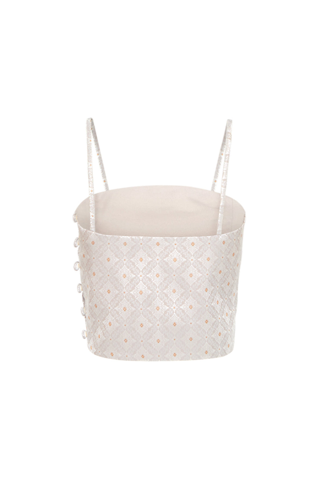 Mali Cami Top - Silver Flower