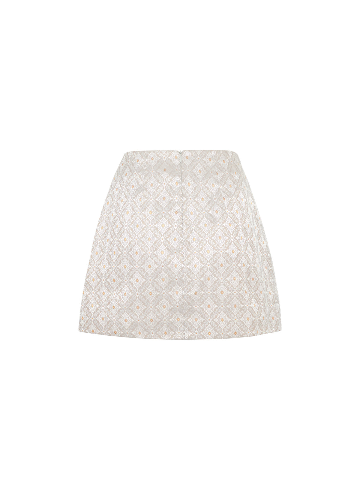 Malai Skirt - Silver Flower
