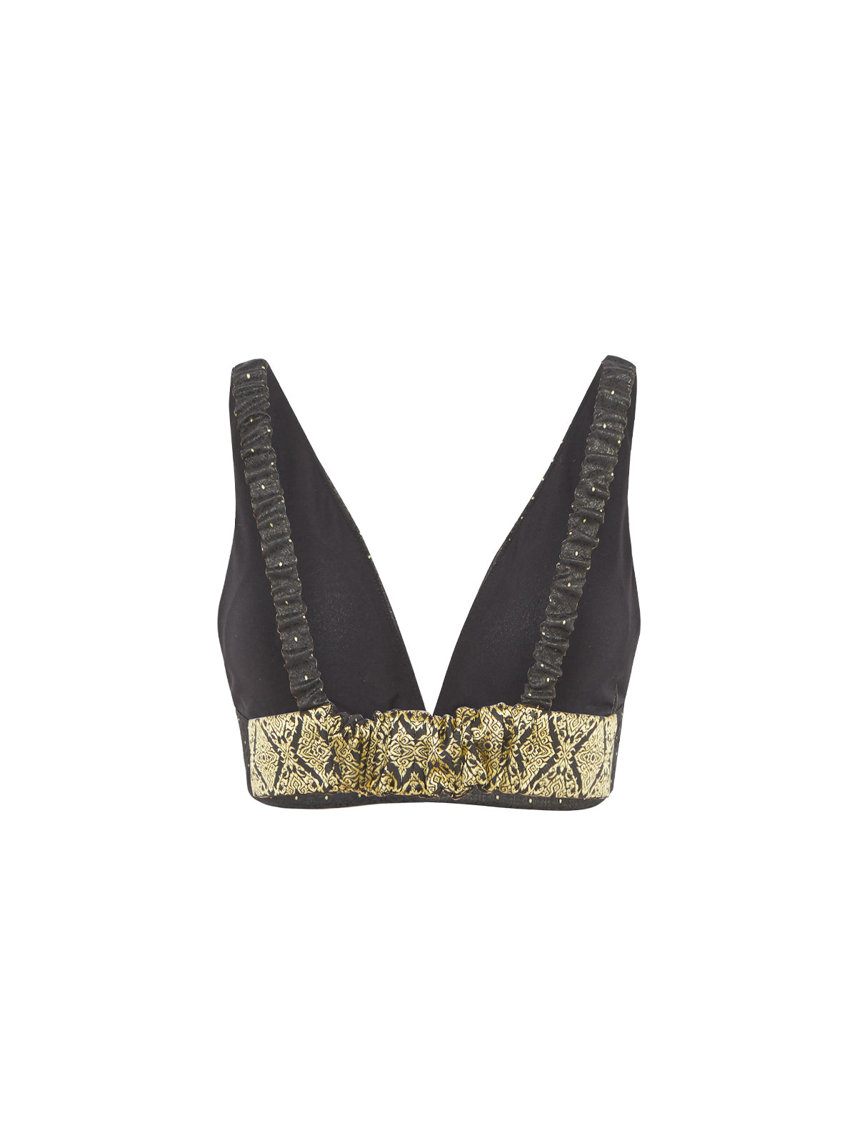 Darin Bralette - Black Flower